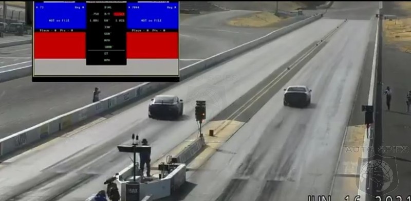 WATCH: Telsa Model S Plaid Owner Holds Back In Drag Race To Keep From Being Banned